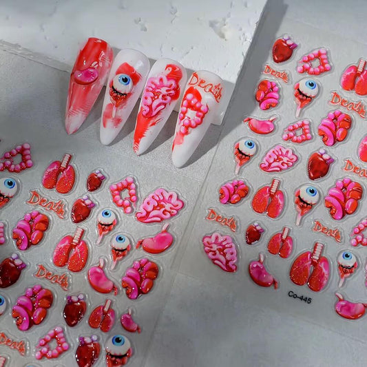 Nail Sticker Halloween 6D #CO445