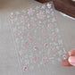 Nail Sticker Pink Flower #YT4104