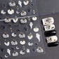 Nail Sticker Halloween Ghost, White Pumpkin #DH765