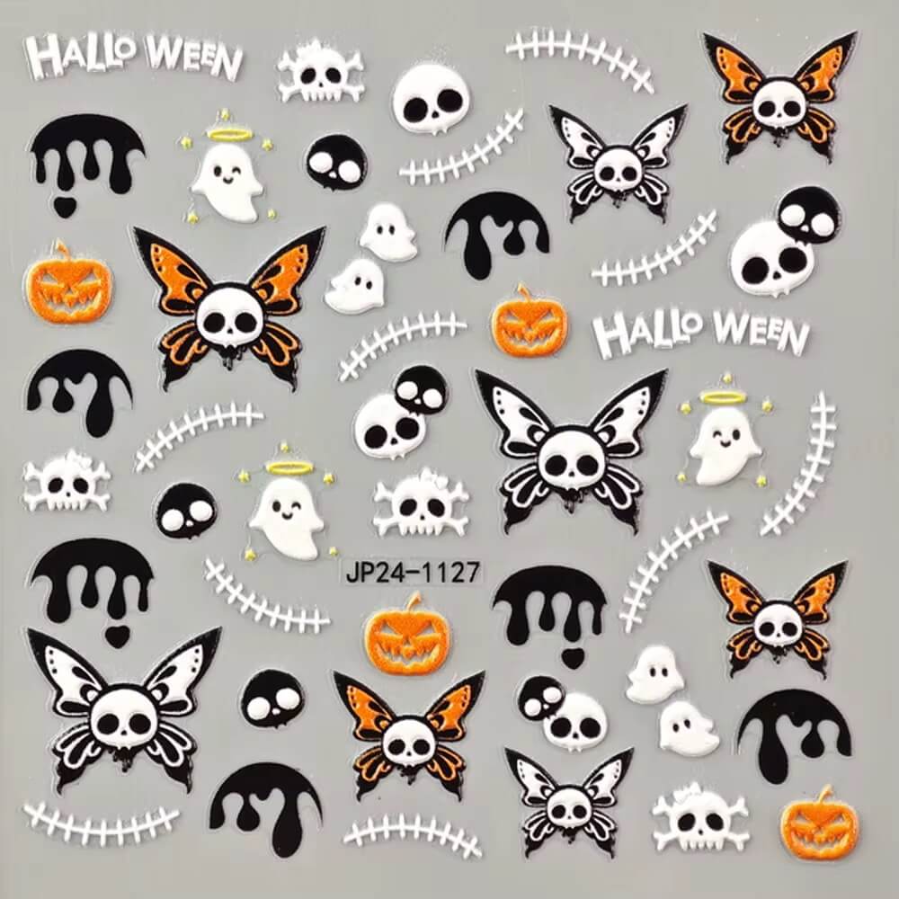 Nail Sticker Halloween Butterfly #JP241127