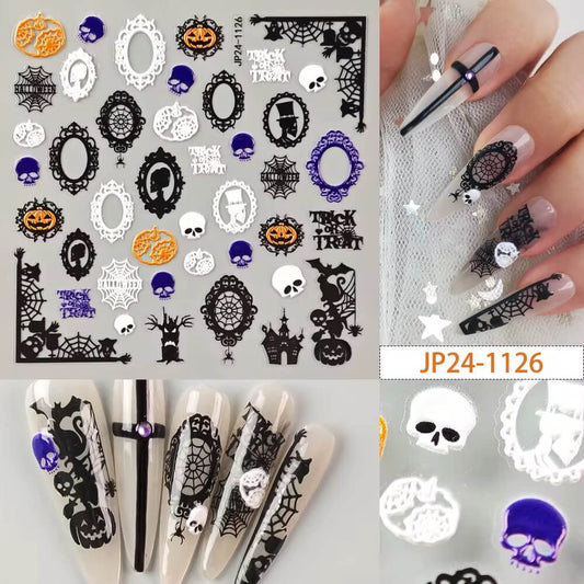 Nail Sticker Halloween Spooky Mirror #JP241126