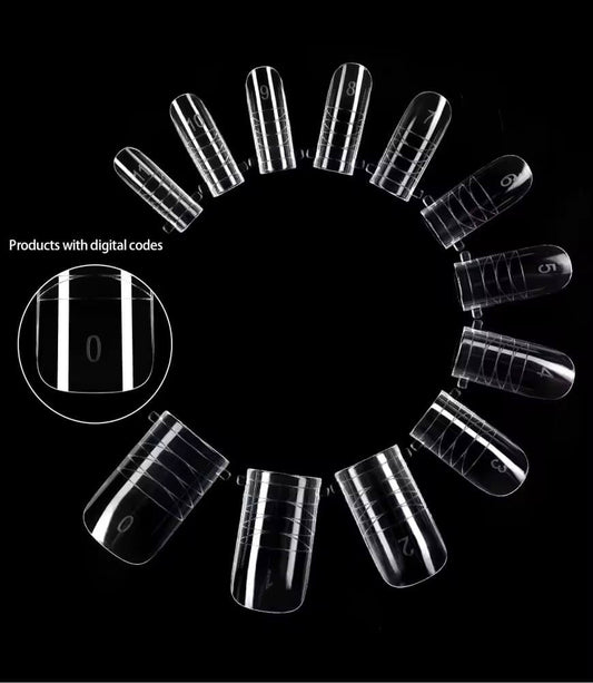 Toenail Dual Forms for Poly Gel & Builder Gel Extension Tip 0-11 size