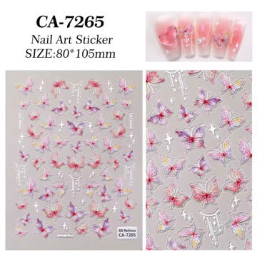 Nail Sticker Butterfly #CA7265