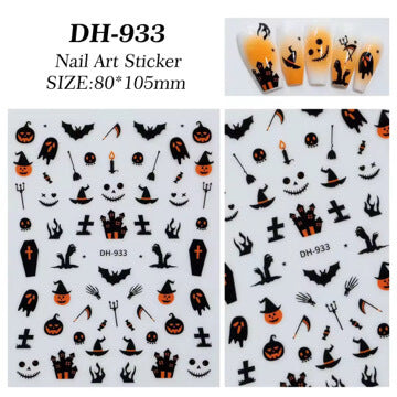 Nail Sticker Happy Halloweens #DH933