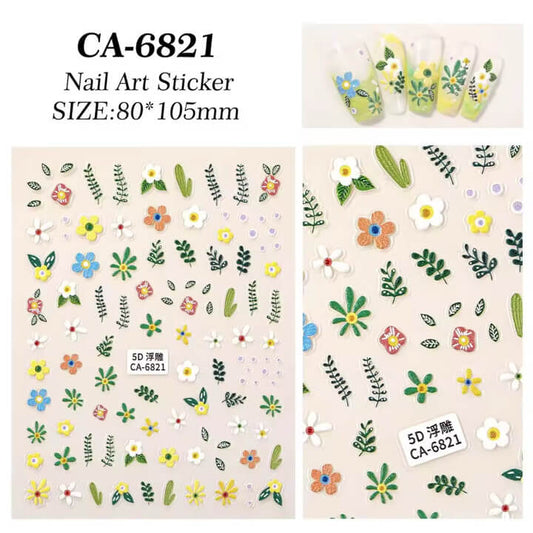 Nail Sticker Spring Flower #CA6821