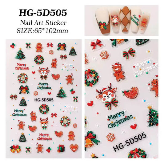 Nail Sticker Merry Christmas #HG5D505