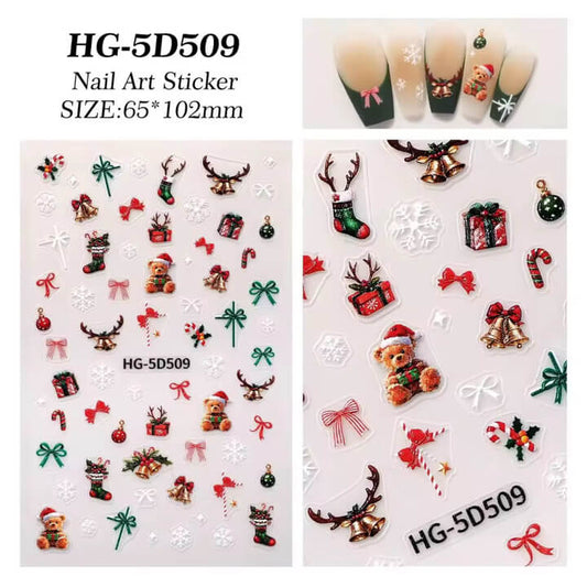 Nail Sticker Merry Christmas #HG5D509