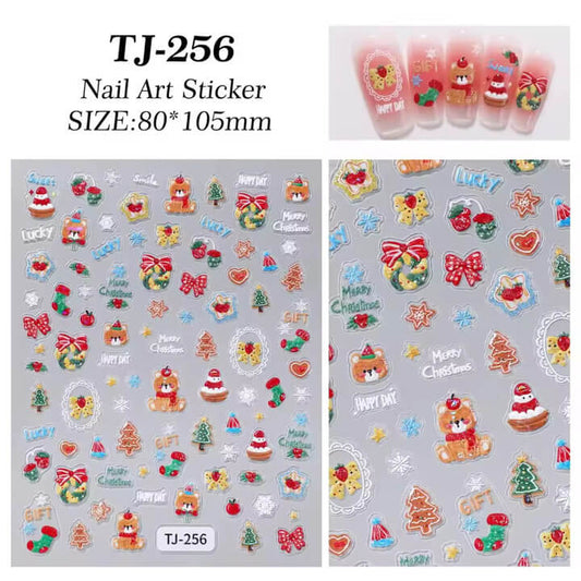 Nail Sticker Merry Christmas #TJ256