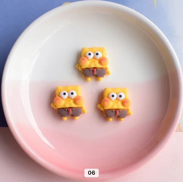 Nail Charm Resin 3D SpongeBob 10pcs/pack - Premier Nail Supply 