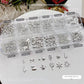 Nail Charm Metal Christmas Rivet Gold, Silver 12 Grits