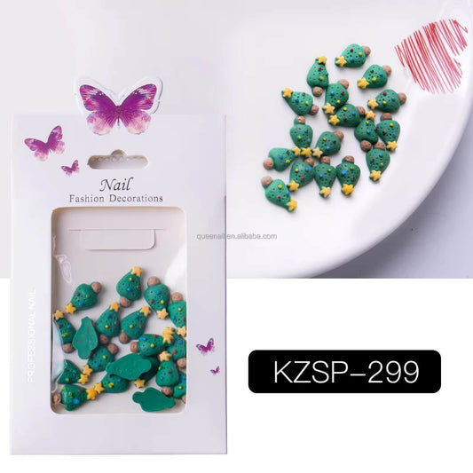 Nail Charm Christmas Tree 20pcs/bag #KZSP299-4