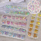 Nail Rhinestone Ice Transparent Crytal AB 12 Styles /Box - Premier Nail Supply 