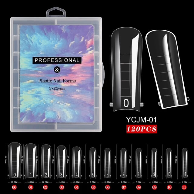 Poly Gel Square Nail Form #YCJM01 - Premier Nail Supply 