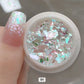 Nail Art Unicorn Chrome Flat Glitter