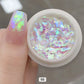 Nail Art Unicorn Chrome Flat Glitter