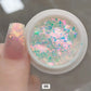 Nail Art Unicorn Chrome Flat Glitter