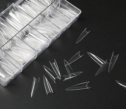 Sofi Art - Clear Tips Xtension Stiletto XXL 504 pcs/size 0-11 - #470228 - Premier Nail Supply 