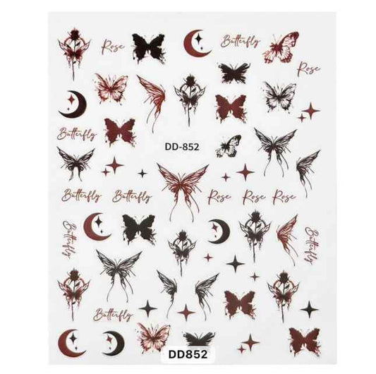 Nail Sticker Butterfly - DD852