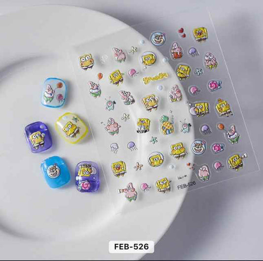 Nail Sticker SpongeBob - FEB526