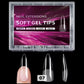 Nail Tip Press on Stiletto Long Extensions Soft Gel 12Sizes 240pcs #MO-07
