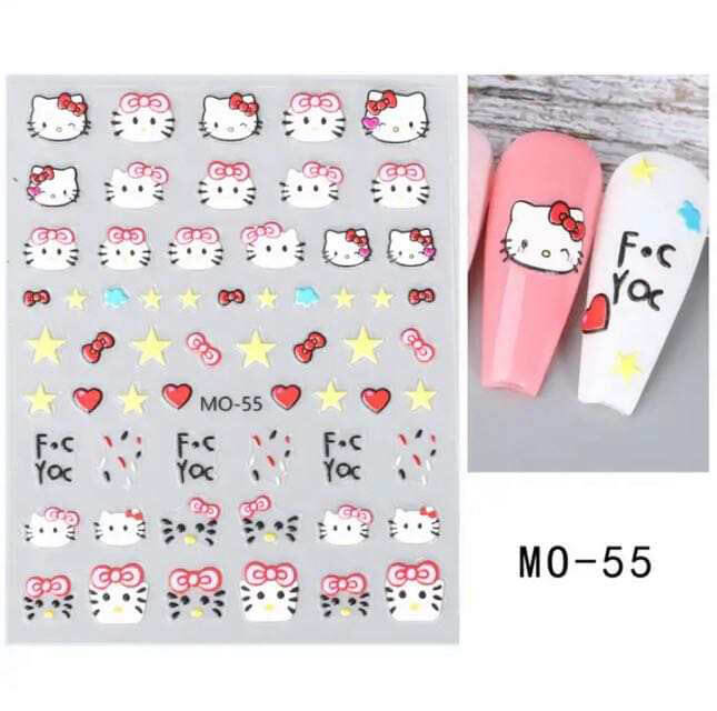 Nail Sticker 5D Hello Kitty MO55