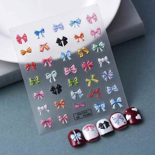 Nail Sticker Color Bow - 5DTS053