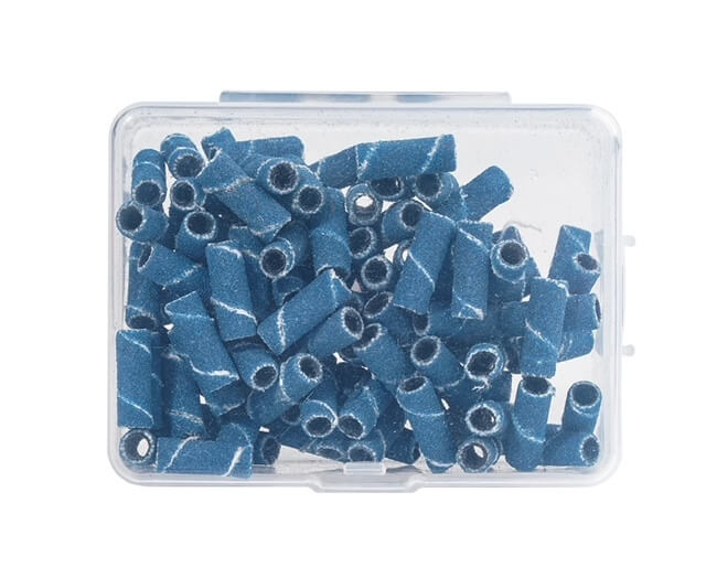 Small Blue Sanding Band for Nail Drill bit Grit 100-150-180 / 100pcs/box