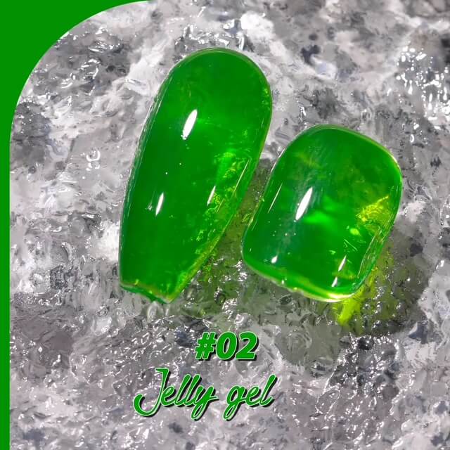 Medina - Jelly Gel Polish Fluorescent Green 15ml