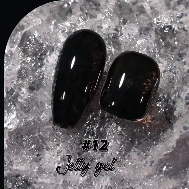 Medina - Jelly Gel Polish Black 15ml