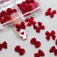 Nail Charm Red Bow #8417-4