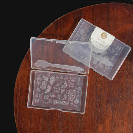 Nail Art Silicone 3D Gel Mold Carving Embossed Pattern Design