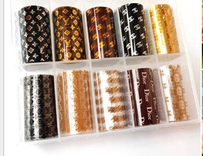 Nail Art Foil Set 10Design/Box