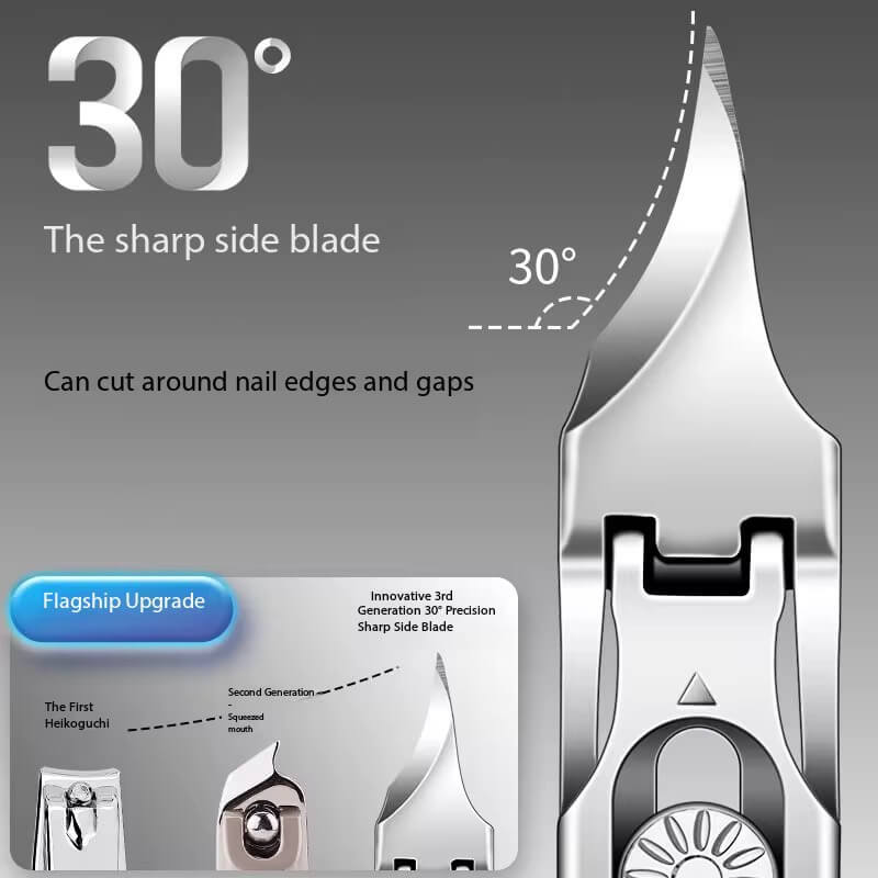 Toenail Clippers for Ingrown & Thick Toenails Black and White 1pcs #9226-4
