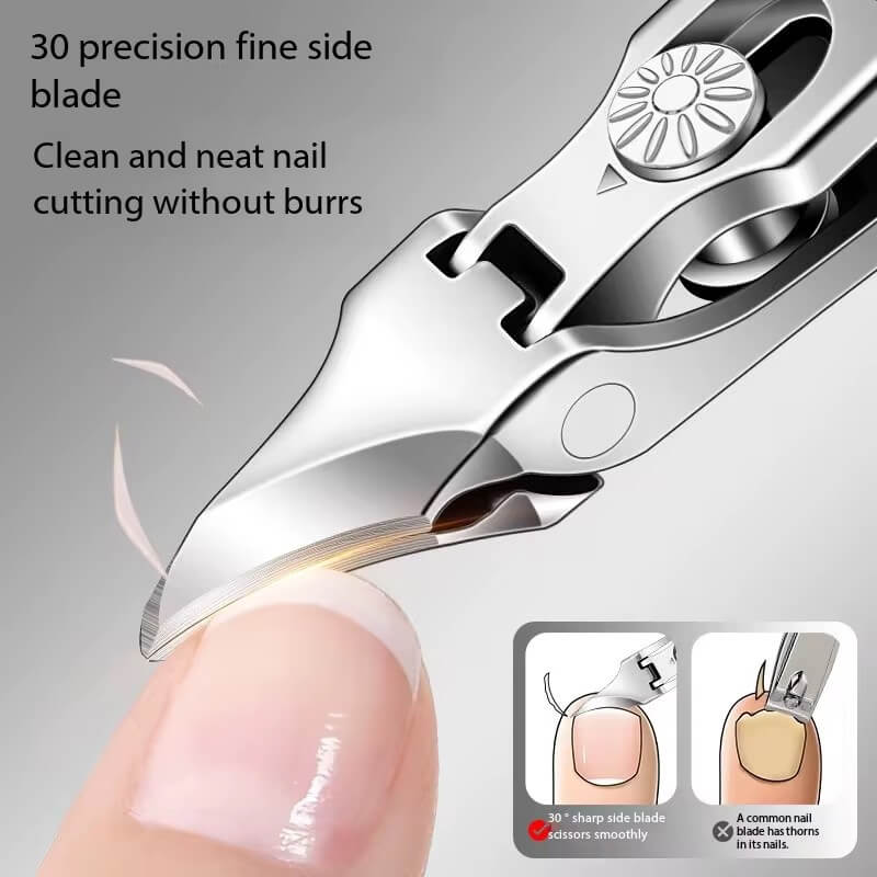 Toenail Clippers for Ingrown & Thick Toenails Black and White 1pcs #9226-4