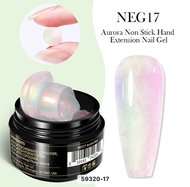 Nail Art Aurora Non-Stick Extension Gel