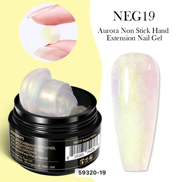 Nail Art Aurora Non-Stick Extension Gel