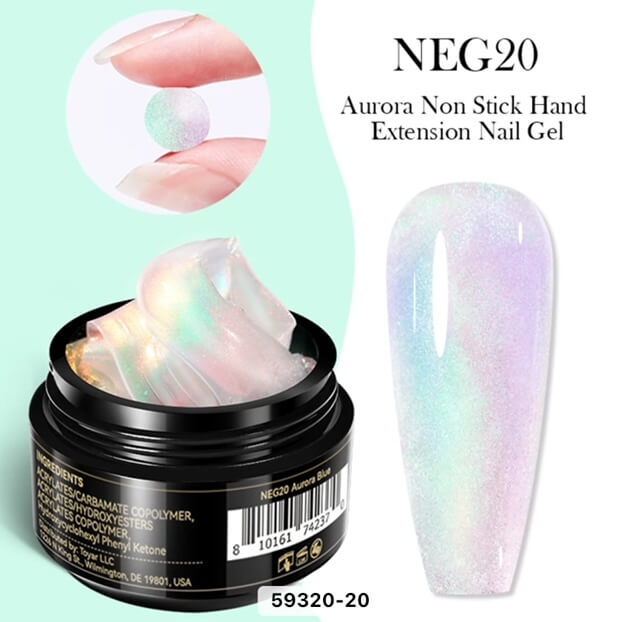 Nail Art Aurora Non-Stick Extension Gel