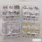 Nail Charm Star, Cross 6styles/box #4149-4