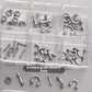 Nail Art River Gothic Star Studs 6Grits/Box #4148-4