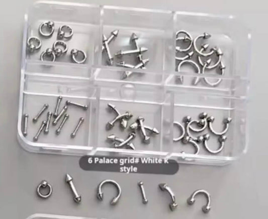 Nail Art River Gothic Star Studs 6Grits/Box #4148-4