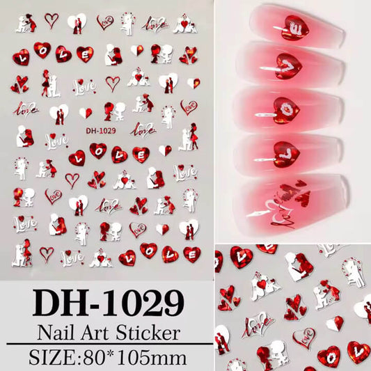Nail Sticker Valentine Proposal Love #DH1029