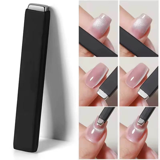 Nail Cat eyes Magnet Dual Black Silicone Protective Rectangular #2986-3