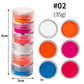 Nail Powder Colors Pigment 6jars/Pack