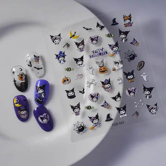 Nail Sticker Halloween Kuromi  FEB523