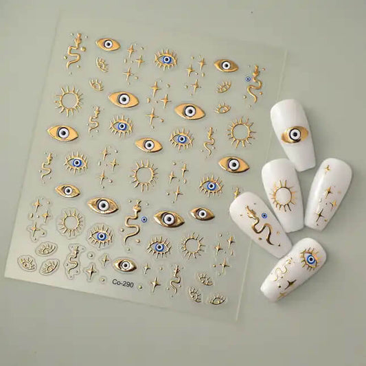 Nail Sticker Golden EyeBall CO290