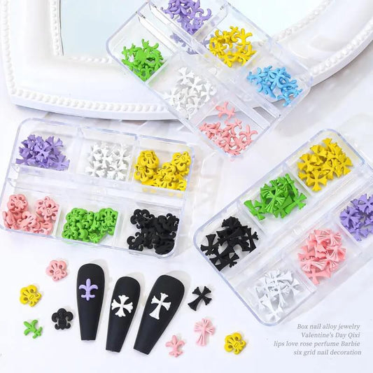 Nail Art Cross 3D Color Charm Pack