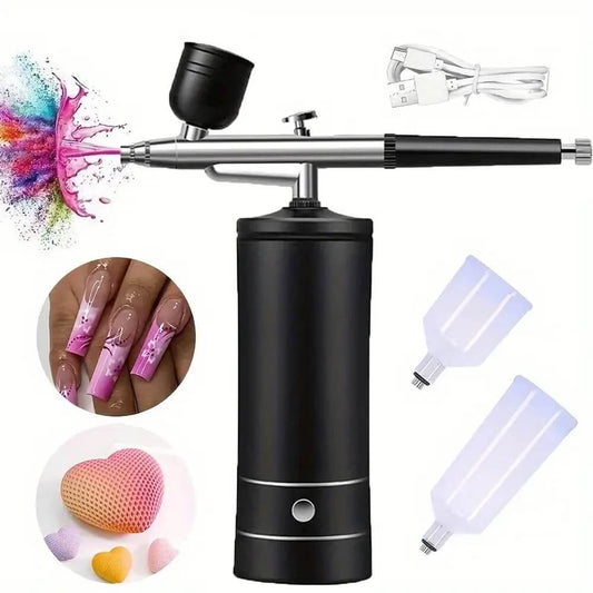 Nail Airbrush Oxygen Kit Rechargeable Spray Pen