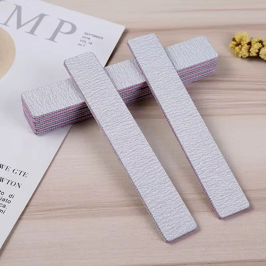Nail File Premium Square Zebra 100/100 Grits Pack 50pcs #7074-18
