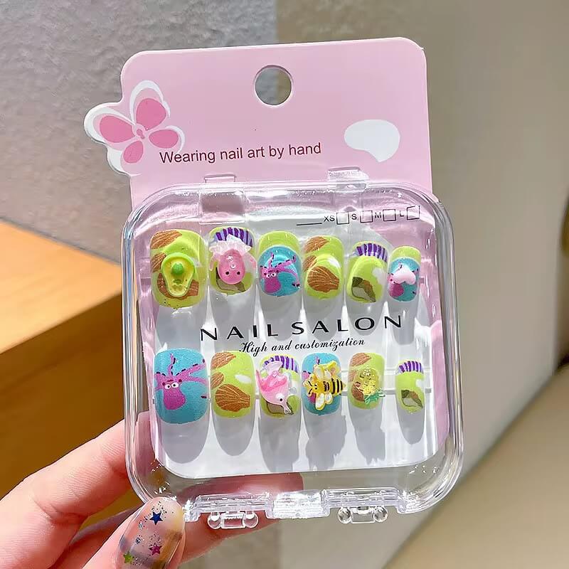 Kids Press on Nails – Cute Fake Nails for Girls #3875-5