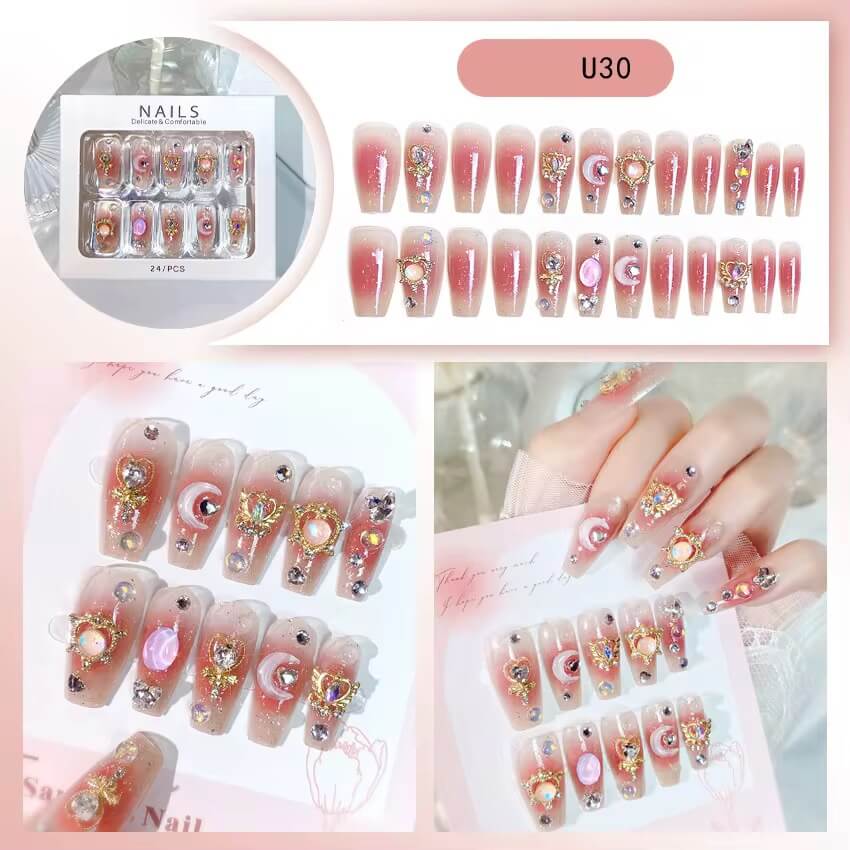 Japanese Press on Nails – Cute 3D Kawaii Fake Nails #1576-7